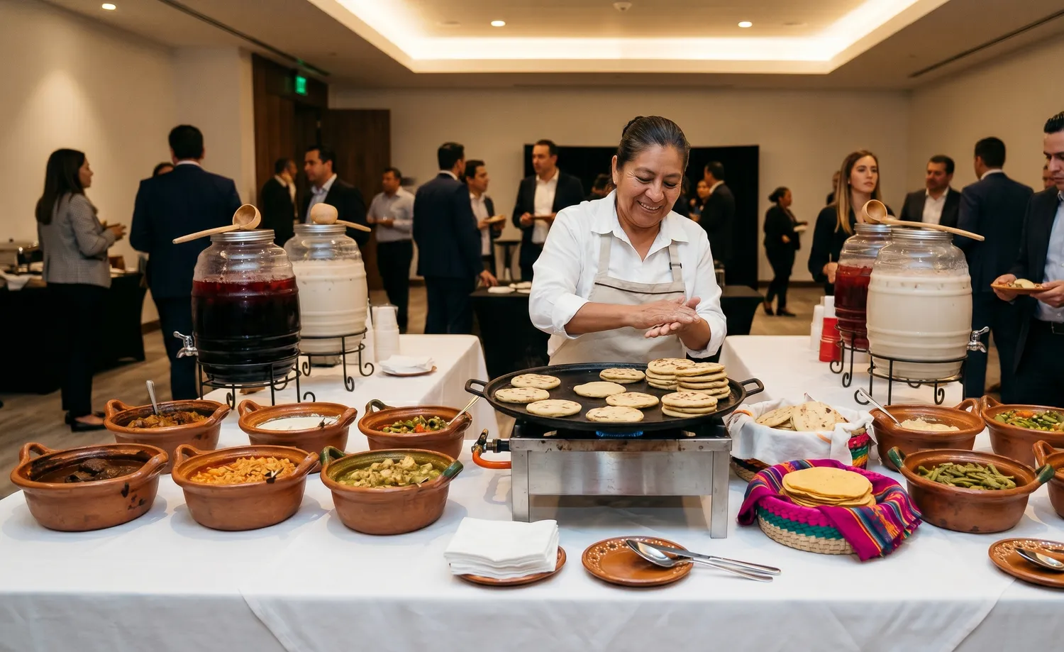Servicio de gorditas para evento corporativo